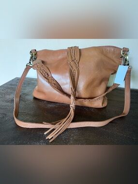 NWT HOBO Pier Purse  Brown Leather Shoulder Bag